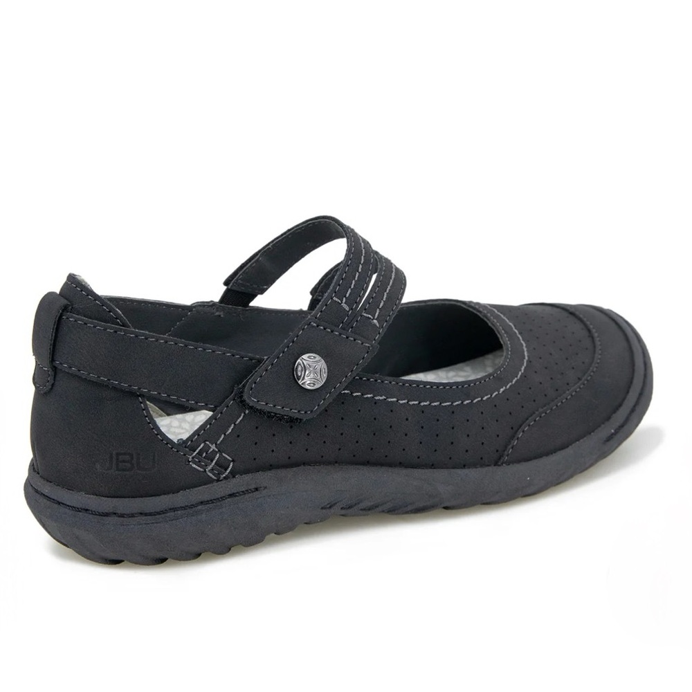 JBU Fawn Wide Mary Janes Slip On Flats Strappy Sandals Sneakers 7.5W 7 1/2 W NIB - Picture 8 of 13